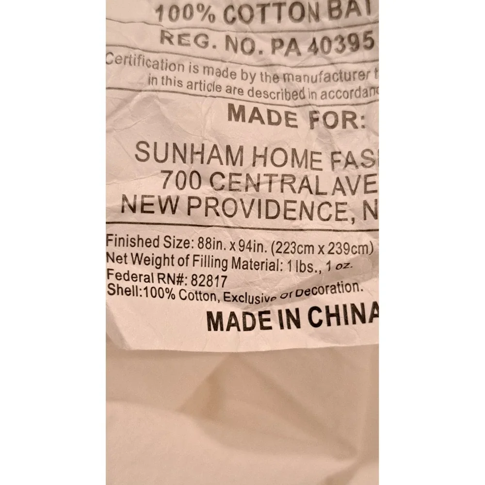 Nate Bercus White Cotton Embroidery Duvet Cover +Thin Layer of Insulation Queen